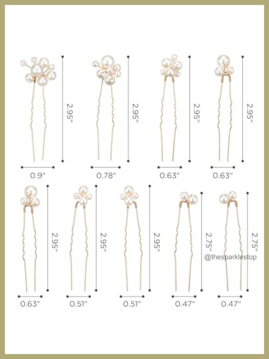 9Pcs Pearl Bridal Hair Pins Wedding Hair Accessories Hair Styling Pins